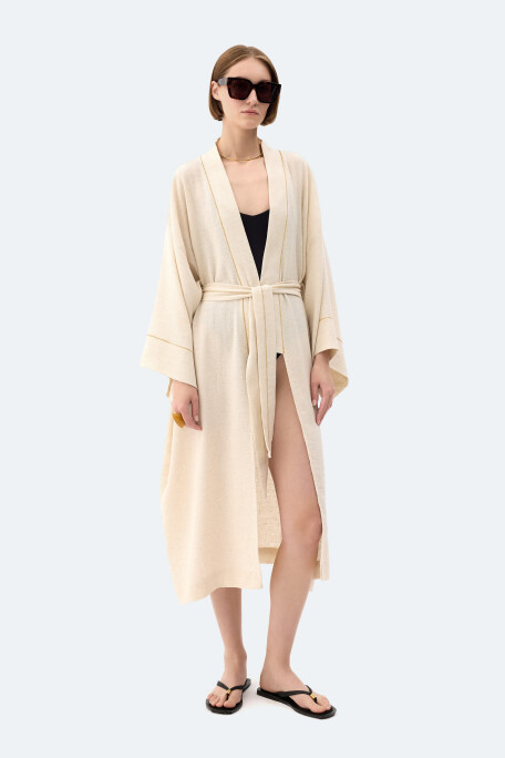 Natürel Keten Kimono