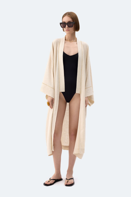 Natürel Keten Kimono