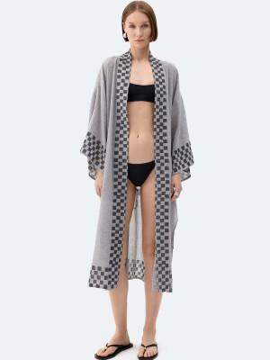 Dama Desenli Kimono