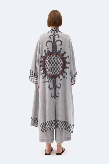 Dama Desenli Kimono