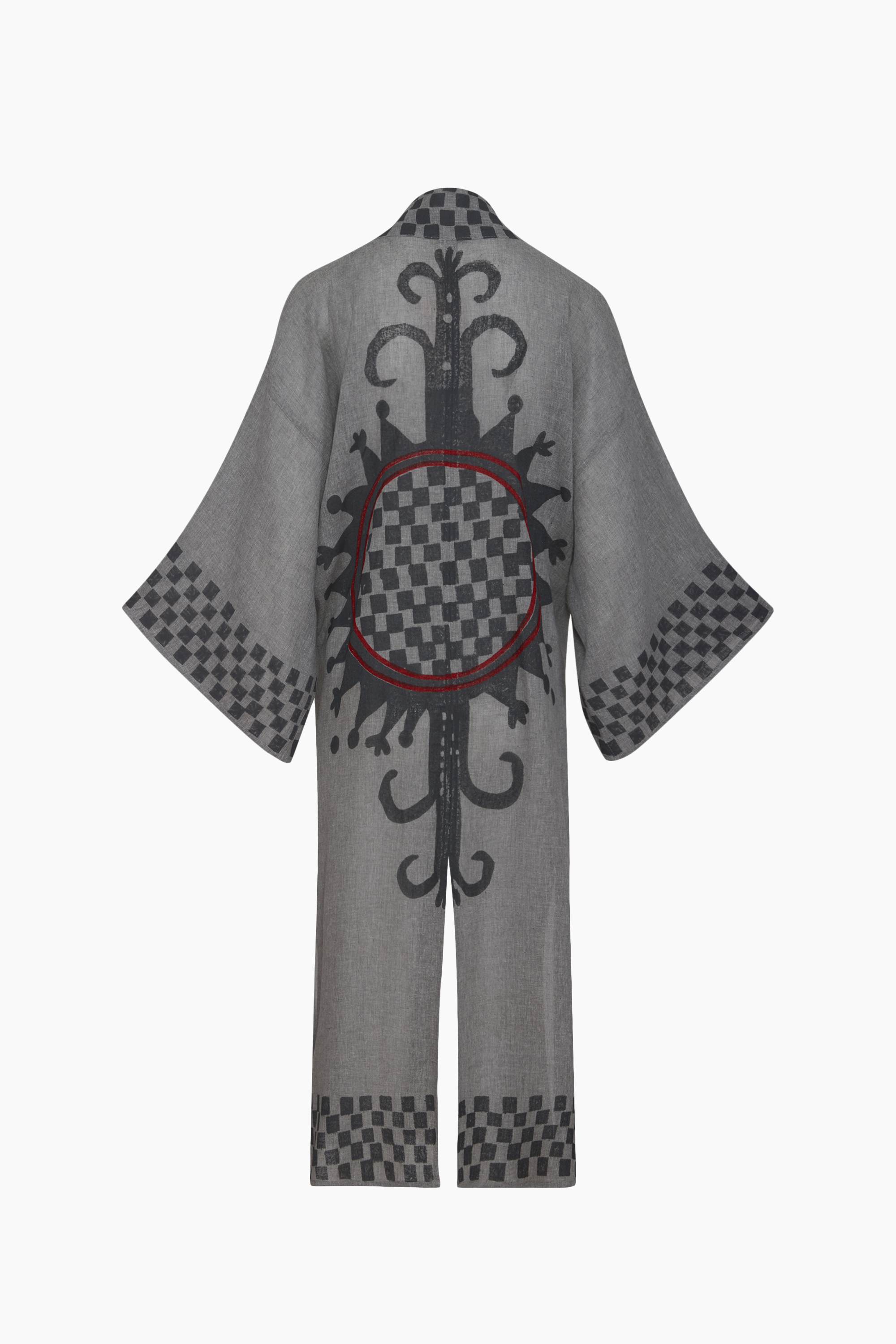 Dama Desenli Kimono