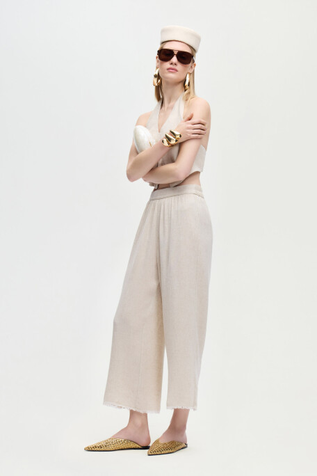 Keten Naturel Pantolon