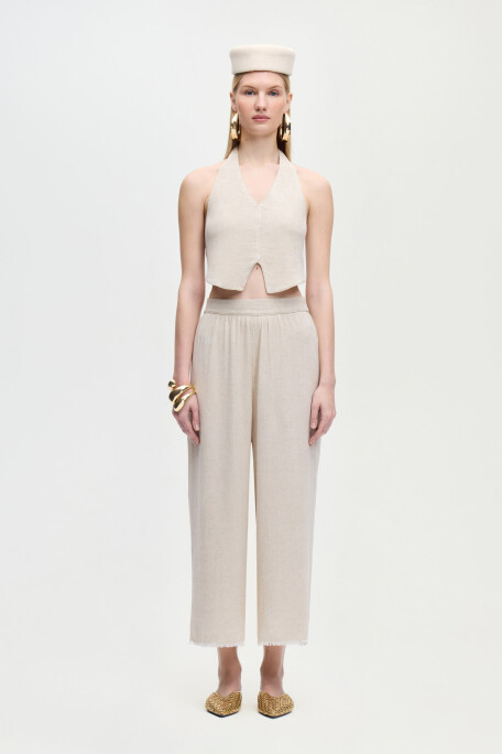 Keten Naturel Pantolon