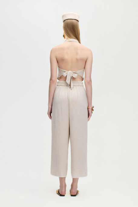Keten Naturel Pantolon
