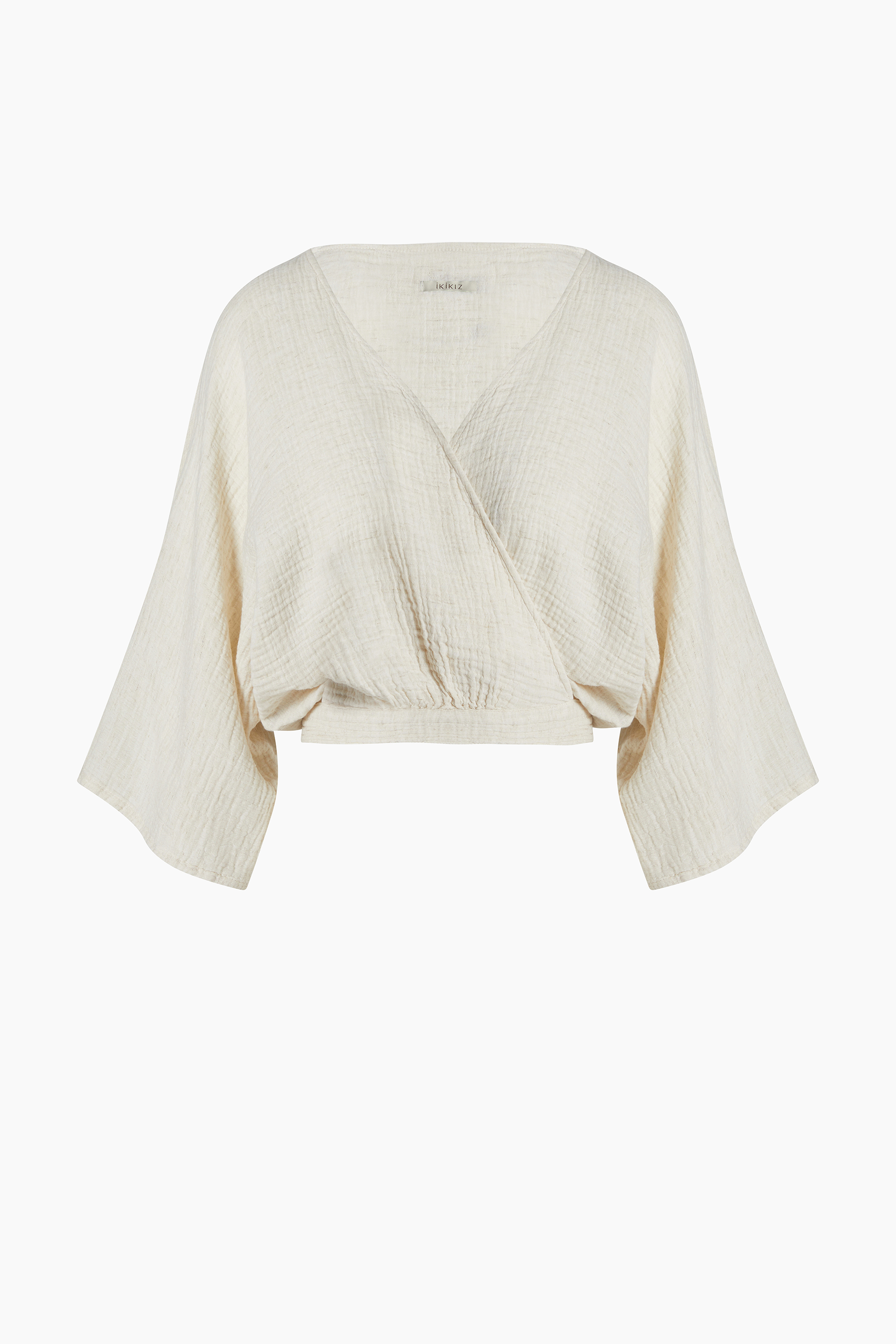 Crinkle Linen Bağlamalı Üst