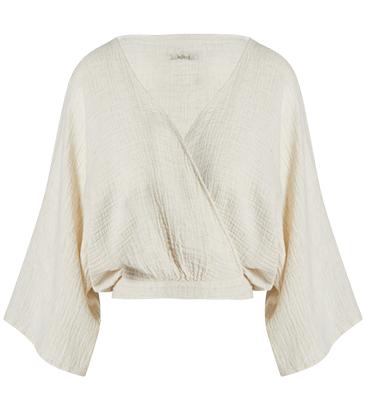 Crinkle Linen Bağlamalı Üst