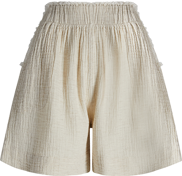 Crinkle Linen Şort