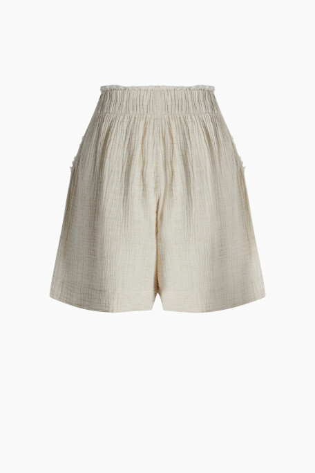 Crinkle Linen Şort