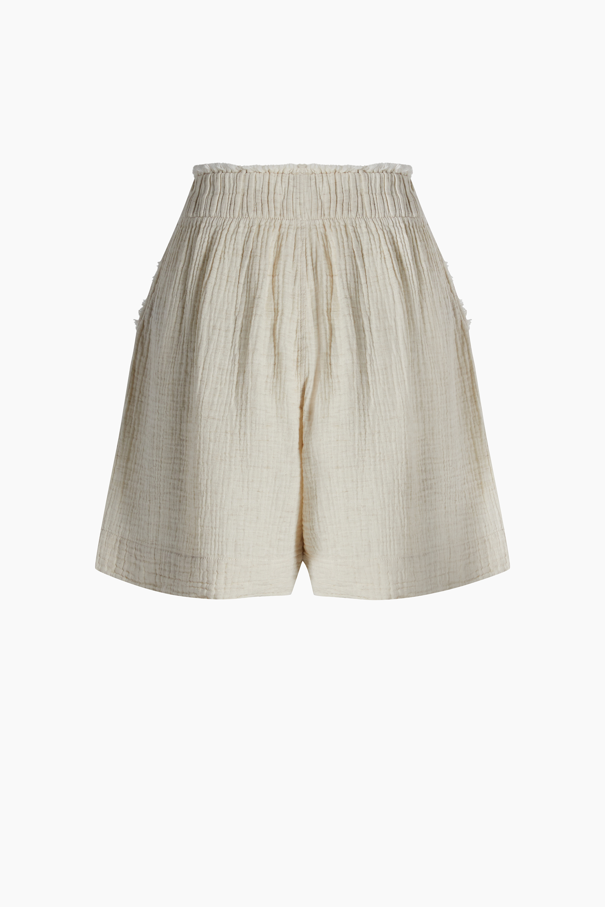 Crinkle Linen Şort