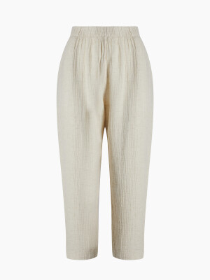 Crinkle Linen Slouchy Pantolon