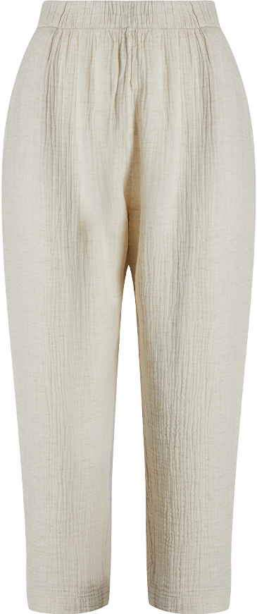 Crinkle Linen Slouchy Pantolon