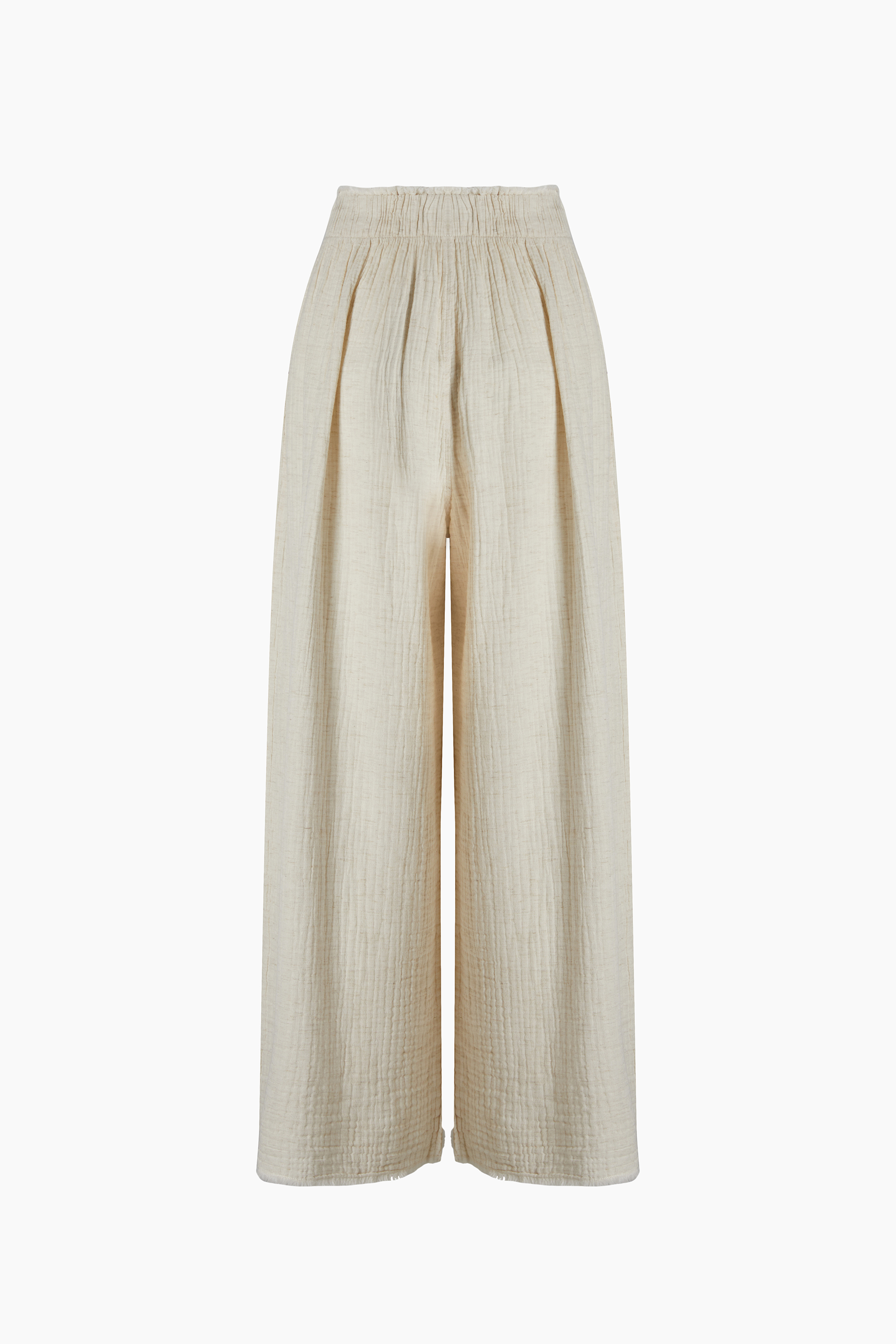 Crinkle Linen Palazzo Pantolon