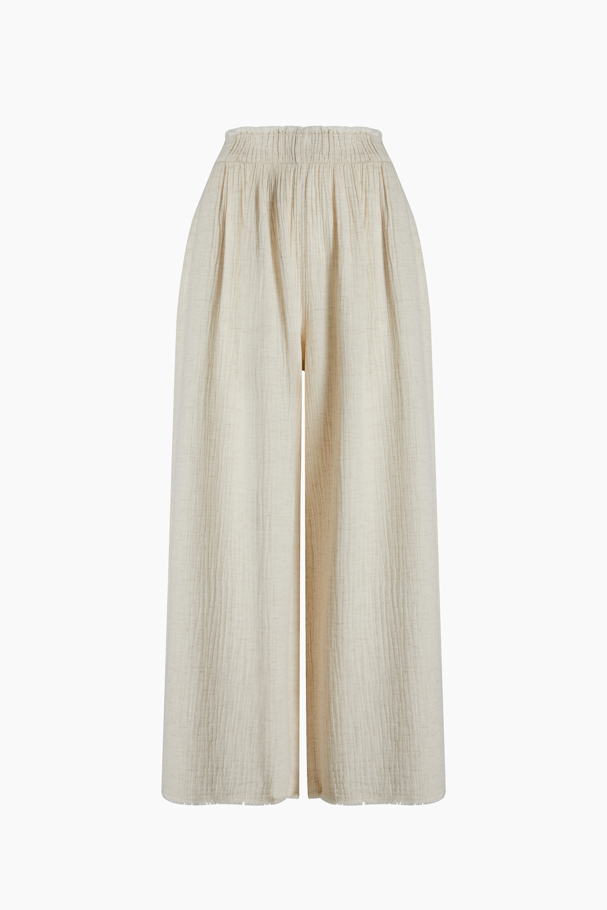 Crinkle Linen Palazzo Pantolon