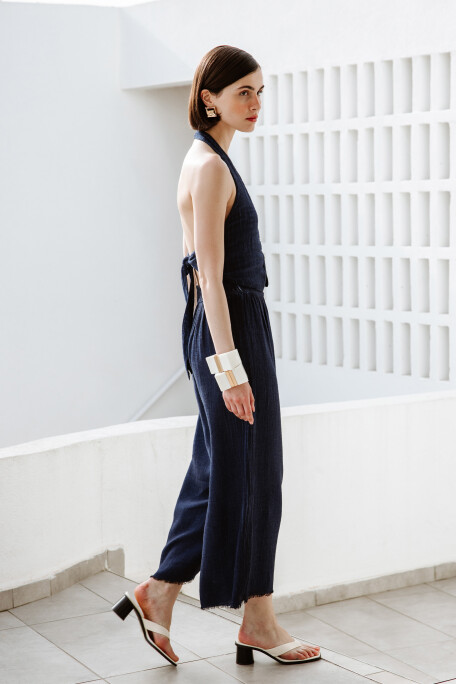 Keten Navy Pantolon