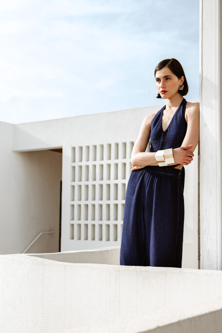 Keten Navy Yelek