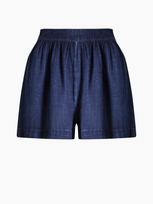 Keten Navy Şort