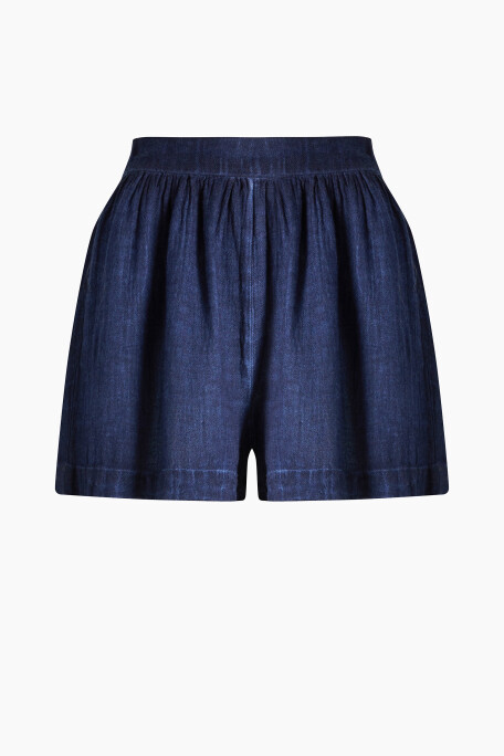Keten Navy Şort