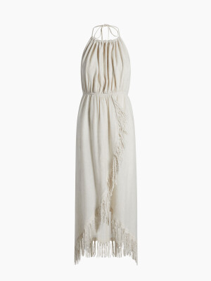 Kenevir Halter Yaka Elbise