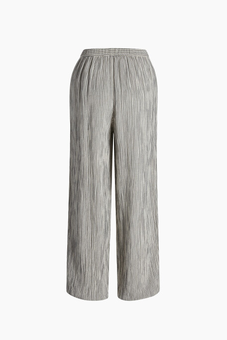 Crinkle Çizgili Jogger Pantolon