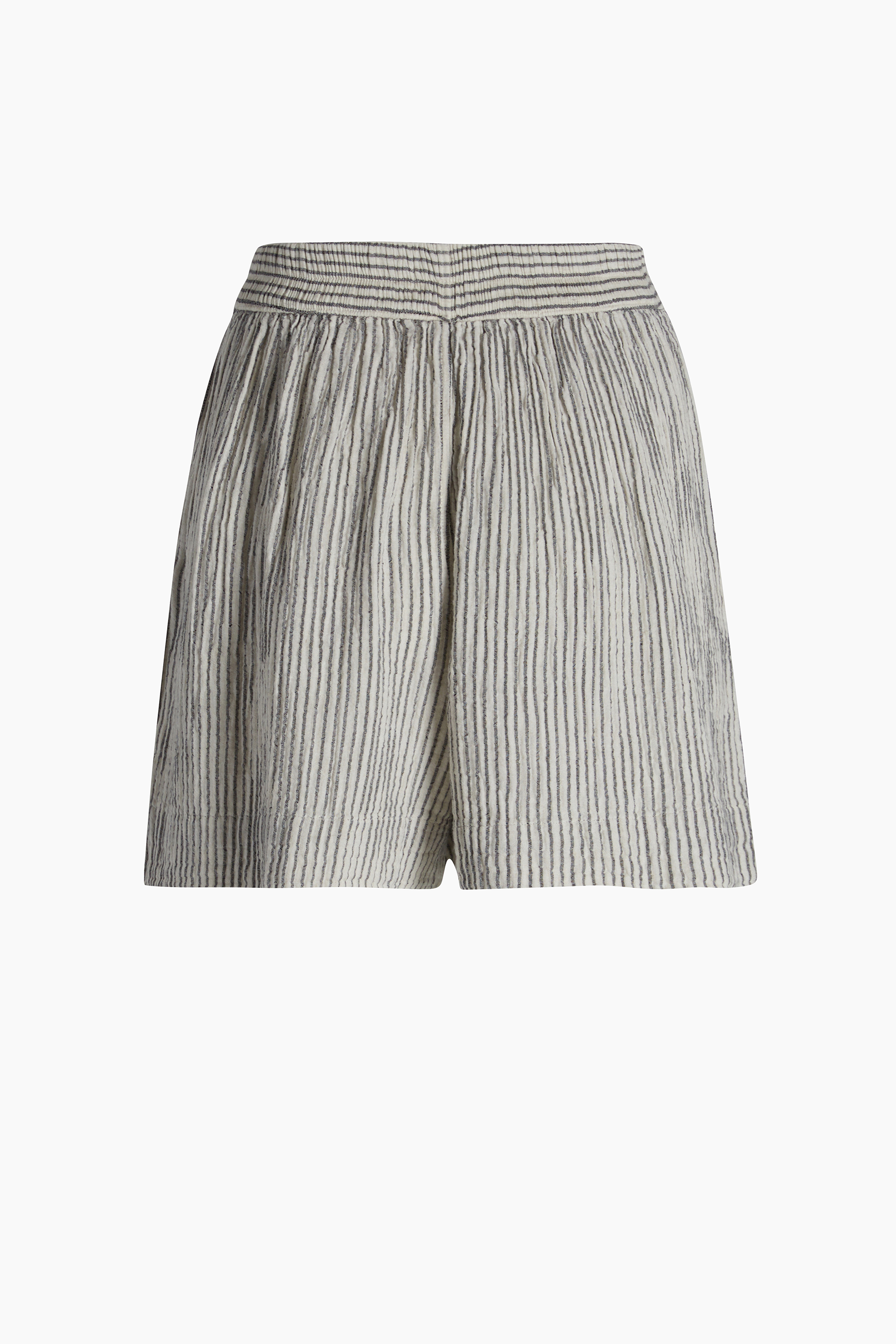 Crinkle Çizgili Şort