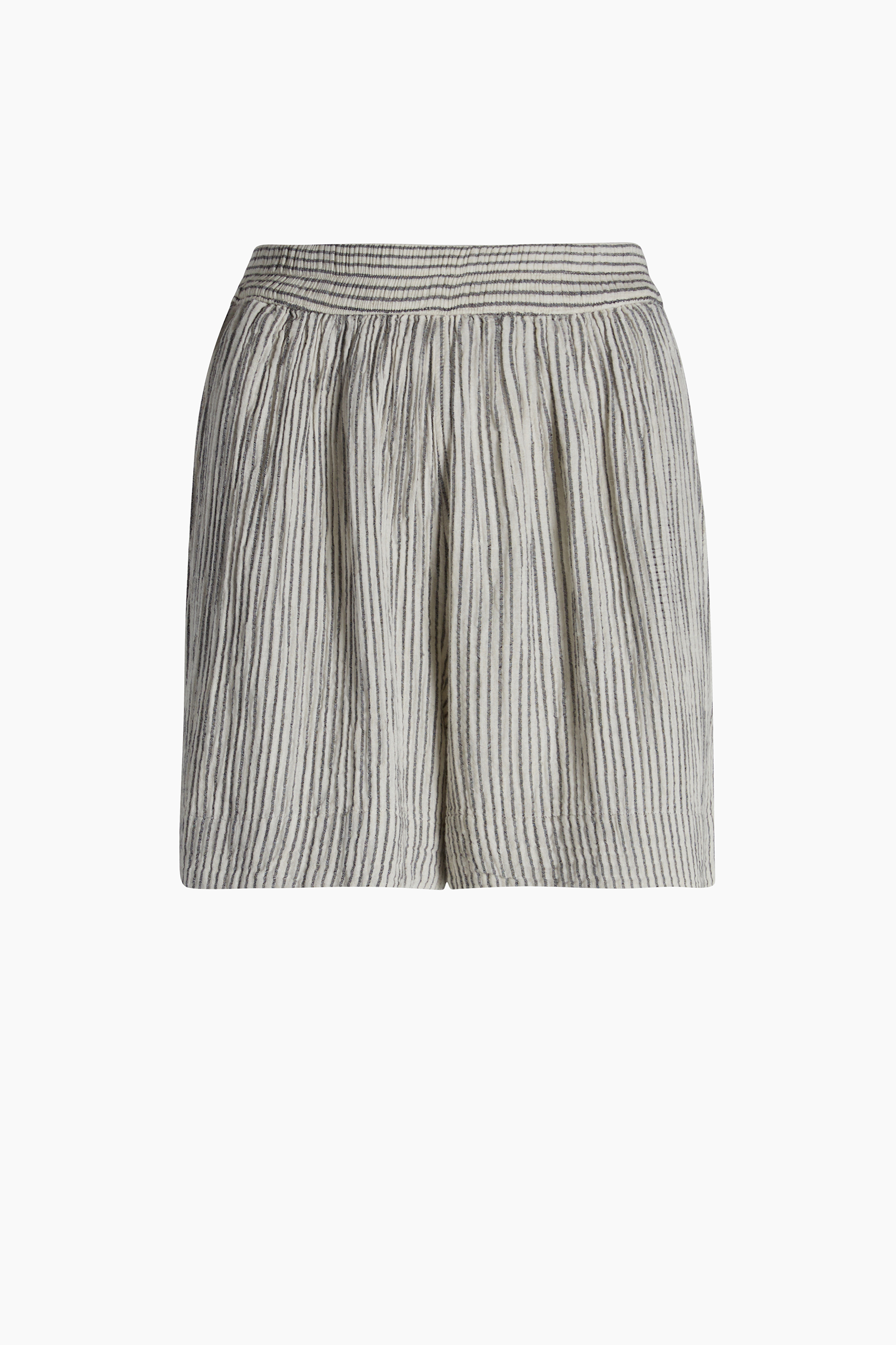 Crinkle Çizgili Şort