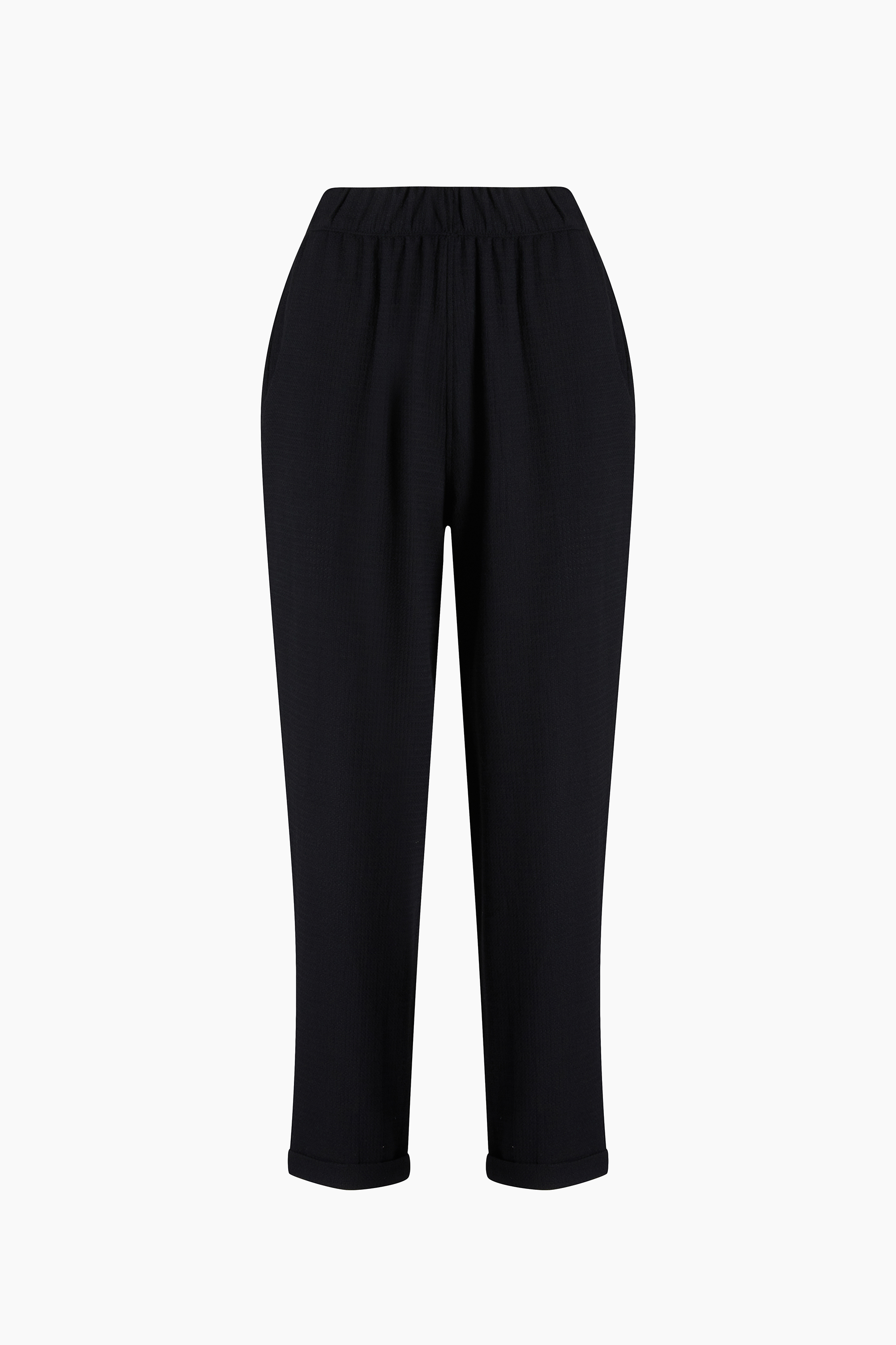 Siyah Slouchy Pantolon
