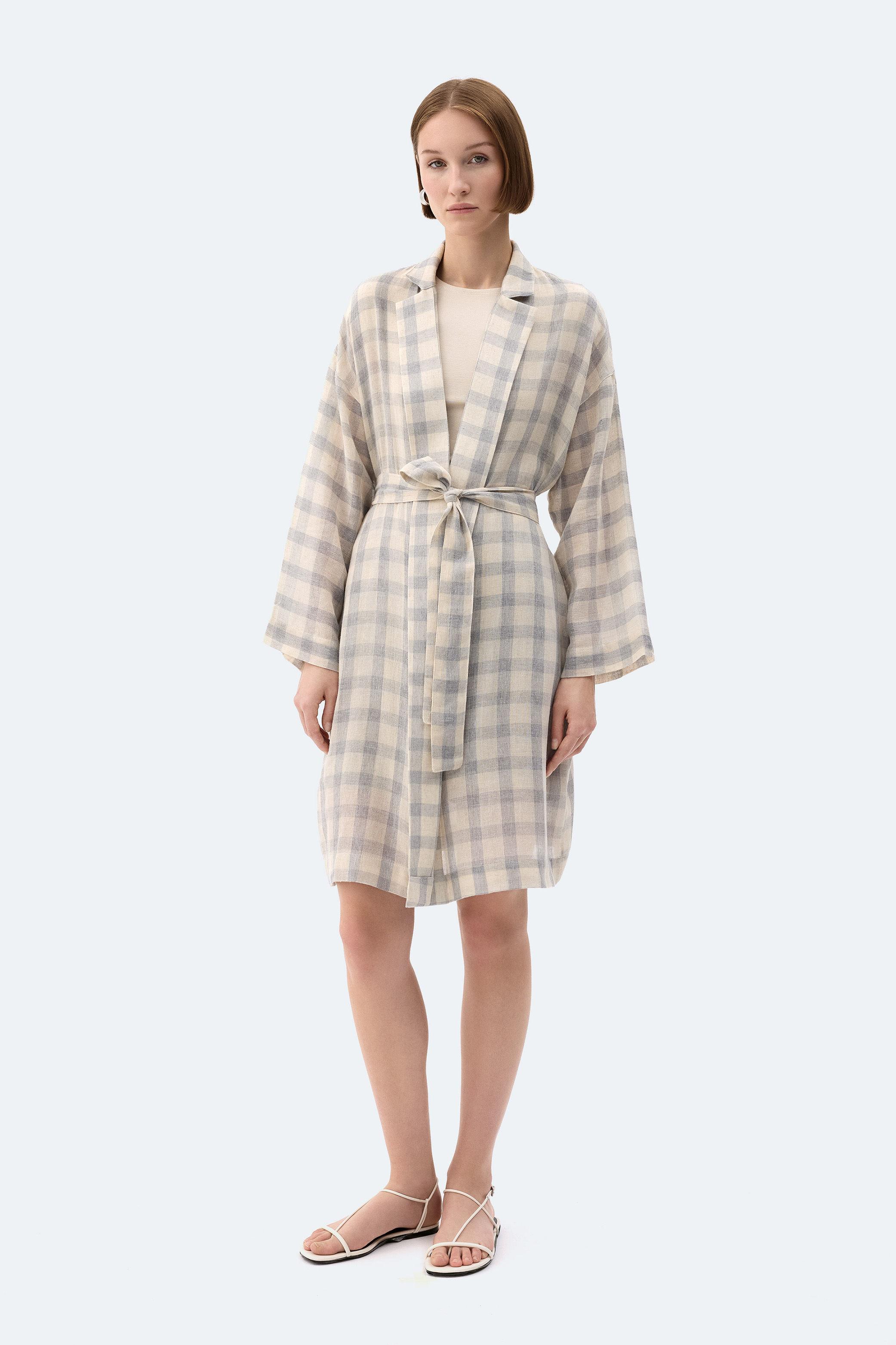 Gri Ekose Kimono