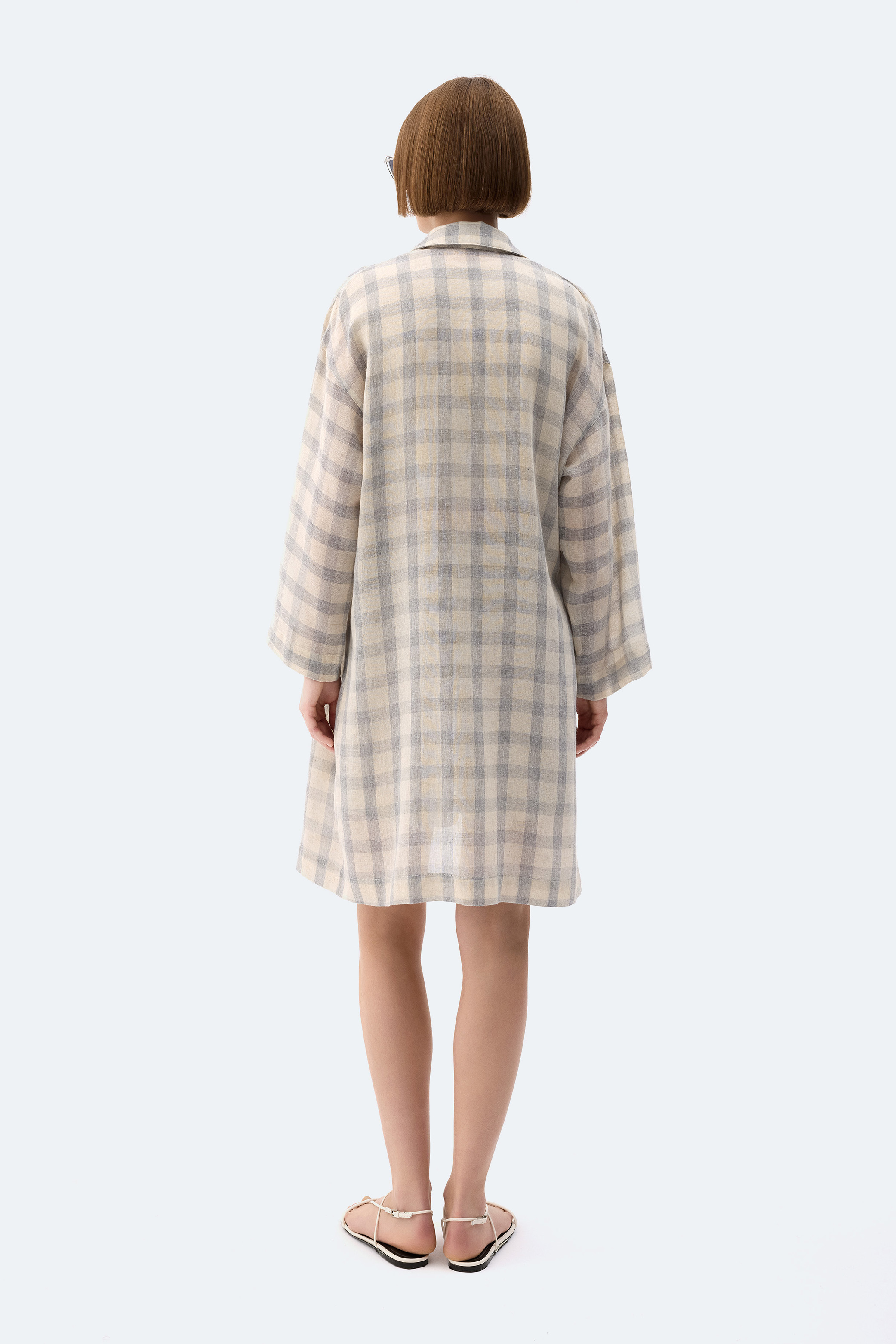 Gri Ekose Kimono